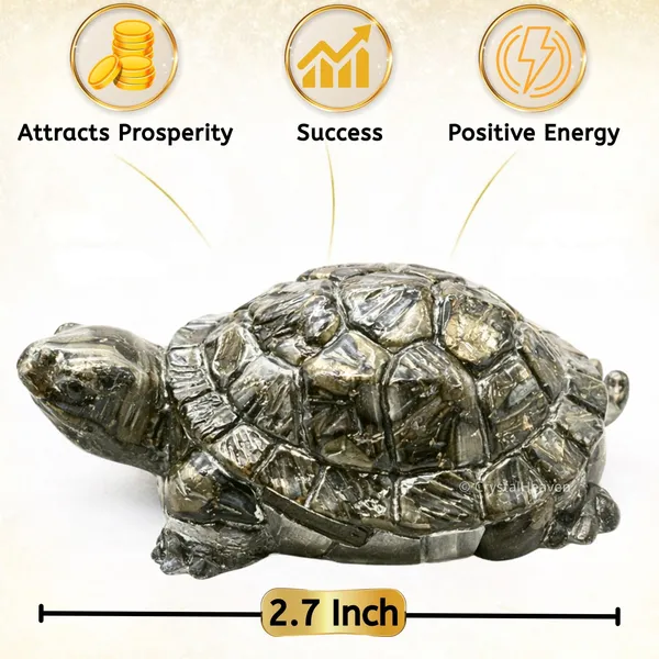 Multiagate_Pyrite_Tortoise_Original_Certified,_Pyrite_Turtle_for_Good_Luck_Decorative_Showpiece__-__6.5_cm_(Stone,_Gold)