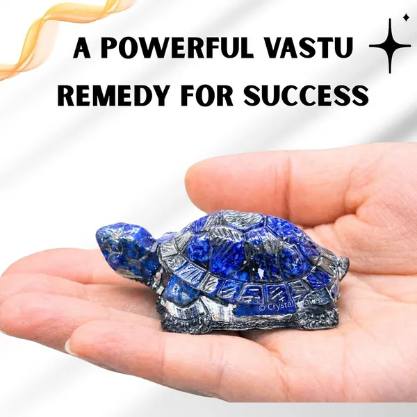 Agatesaura_Dhanyog_Handcrafted_Lapis_Lazuli_Tortoise_for_Wealth_and_Good_Fortune_Decorative_Showpiece__-__3_cm_(Stone,_Blue)