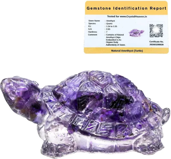 Agatesaura_Amethyst_Tortoise_for_GoodLuck_for_Home_Thoughtful_Spiritual_Gift_Decorative_Showpiece__-__3_cm_(Crystal,_Purple)