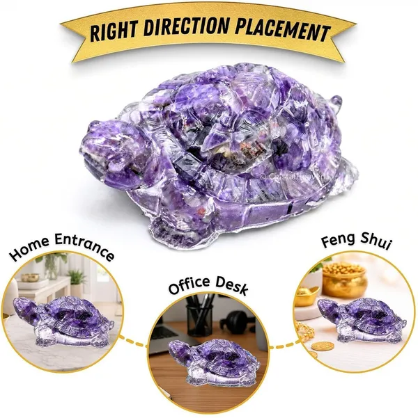 Agatesaura_Amethyst_Tortoise_for_GoodLuck_for_Home_Thoughtful_Spiritual_Gift_Decorative_Showpiece__-__3_cm_(Crystal,_Purple)