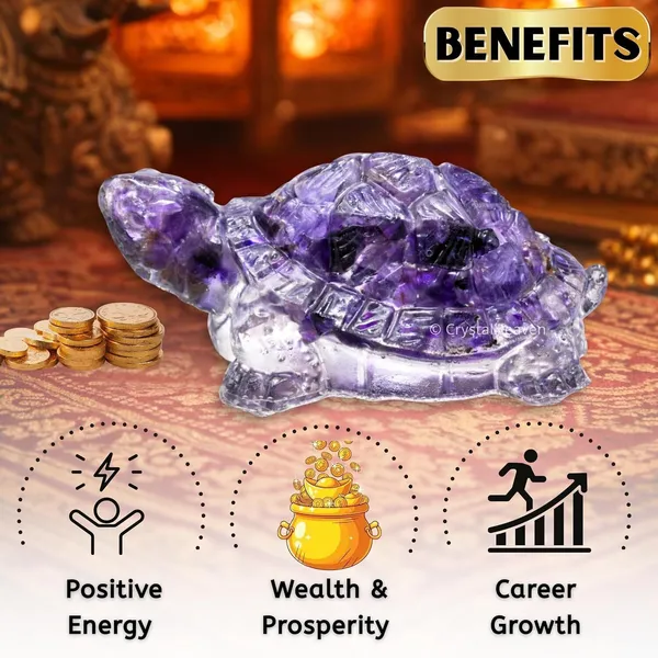 Agatesaura_Amethyst_Tortoise_for_GoodLuck_for_Home_Thoughtful_Spiritual_Gift_Decorative_Showpiece__-__3_cm_(Crystal,_Purple)