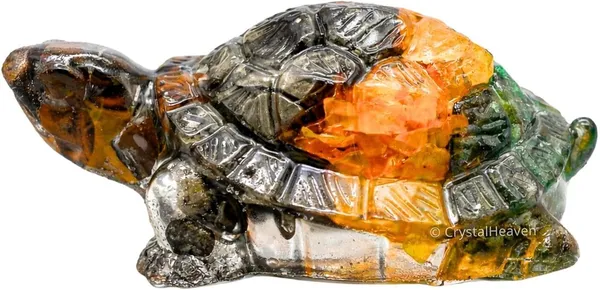 Agatesaura_Dhan_YOG_Tortoise_Original_Green_Dhanyog_Turtle_Energy_Symbol_Decorative_Showpiece__-__3_cm_(Crystal,_Multicolor)