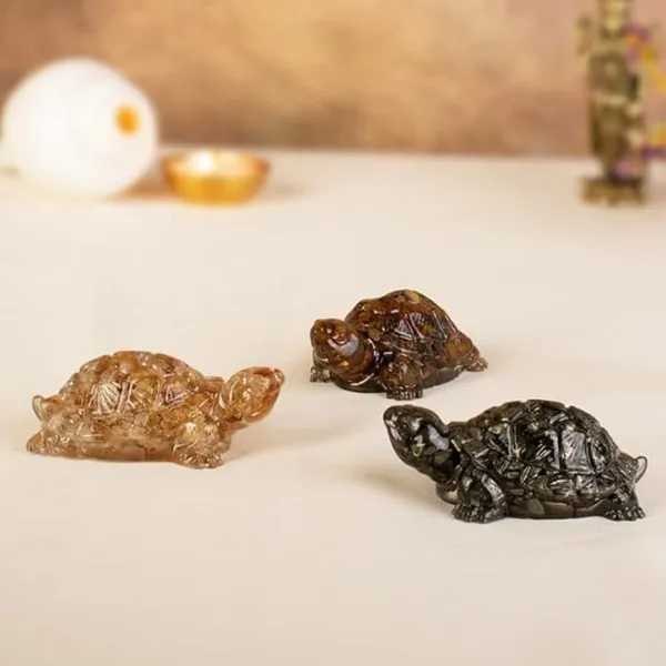 Agatesaura_Resin_Pyrite,_Citrine_&_Tiger_Eye_Turtle_for_Wealth,_Prosperity_&_Protection_Decorative_Showpiece__-__2.54_cm_(Stone,_Multicolor)