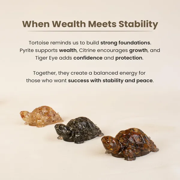 Agatesaura_Resin_Pyrite,_Citrine_&_Tiger_Eye_Turtle_for_Wealth,_Prosperity_&_Protection_Decorative_Showpiece__-__2.54_cm_(Stone,_Multicolor)