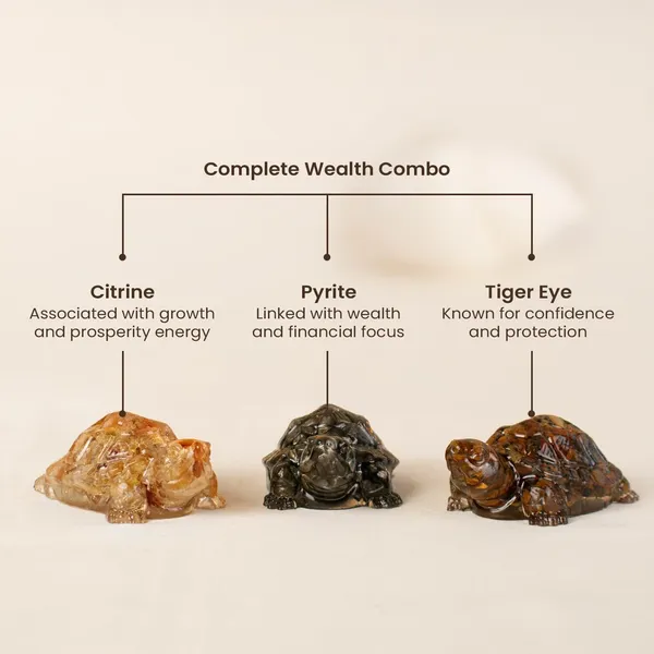 Agatesaura_Resin_Pyrite,_Citrine_&_Tiger_Eye_Turtle_for_Wealth,_Prosperity_&_Protection_Decorative_Showpiece__-__2.54_cm_(Stone,_Multicolor)