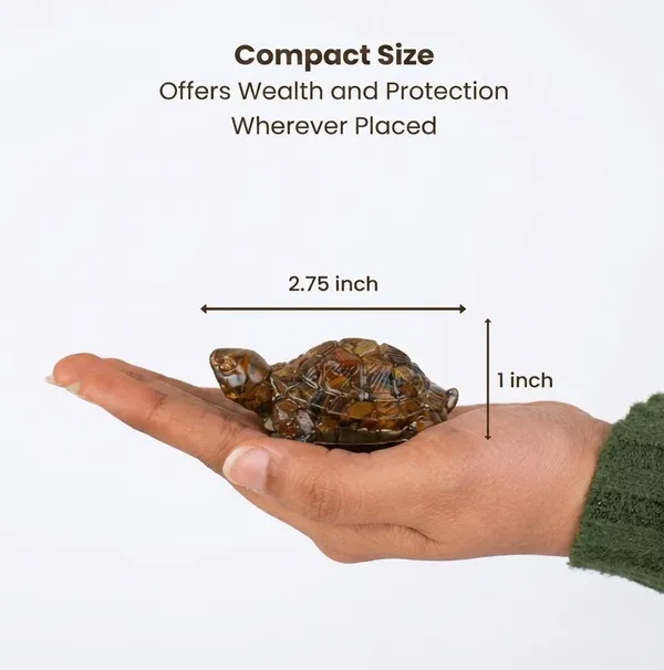 Agatesaura_Arunangshu_Spiritual_Triple_Protection_&_Amethyst_Tortoise_Combo_Decorative_Showpiece__-__4_cm_(Crystal,_Multicolor)