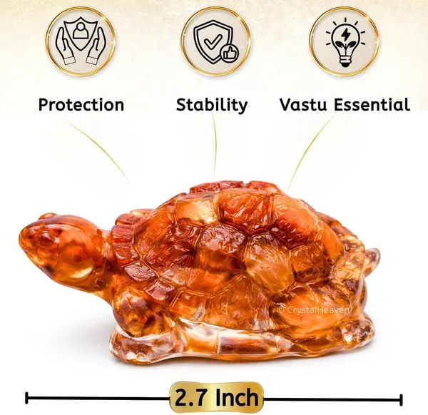 Agatesaura_Carnelian_Tortoise_Energy_Symbol_Turtle_for_GoodLuck_Gift_Decorative_Showpiece__-__3_cm_(Crystal,_Orange)