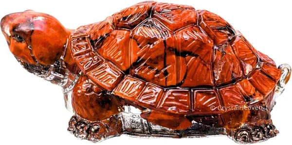 Agatesaura_Red_Jasper_Gemstone_Tortoise_for_Prosperity,_Stability_and_Home_Decoration_Decorative_Showpiece__-__3_cm_(Stone,_Multicolor)