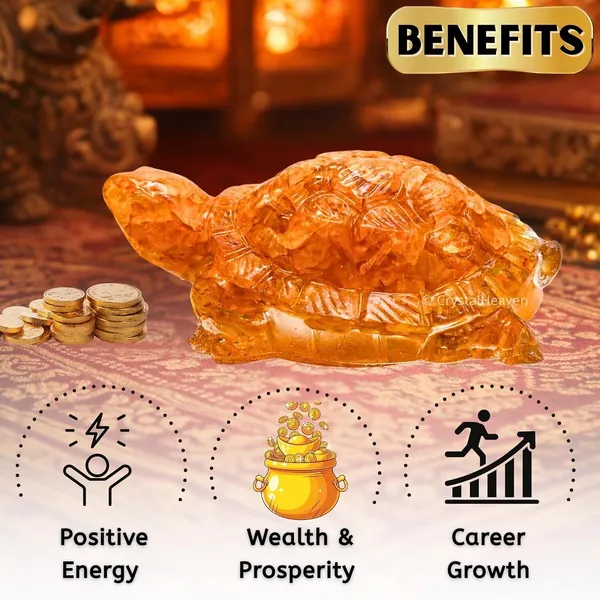 Agatesaura_Citrine_Onyx_Tortoise_Symbol_Turtle_for_Thoughtful_Spiritual_Gift_Decorative_Showpiece__-__3_cm_(Crystal,_Orange)