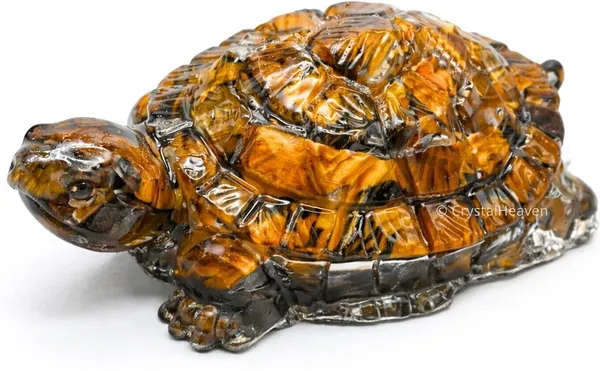 Agatesaura_Tiger_Eye_Tortoise_for_Prosperity,_Luck_and_Positive_Energy_Decor_Decorative_Showpiece__-__3_cm_(Stone,_Multicolor)