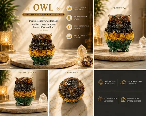 Agatesaura_Arunangshu_Spiritual_Money_Magnet_Owl_&_Money_Magnet_Tortoise_Combo_Decorative_Showpiece__-__5_cm_(Crystal,_Multicolor)