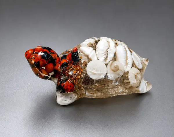 Agatesaura_Rudrakesha_Vastu_Tortoise_Collection_|_Money_Magnet,_Pyrite_&_Seashell_Tortoise_Decorative_Showpiece__-__2_cm_(Crystal,_Multicolor)