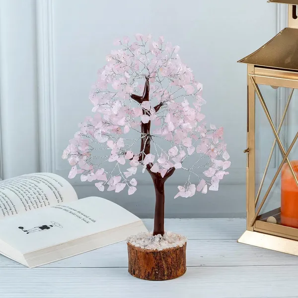 Multiagate_Rose_Quartz_200_Crystal_Tree_Good_Luck_Showpiece_for_Home_Decor_Tree_Gift_Item_Decorative_Showpiece__-__15_cm_(Crystal,_Pink)