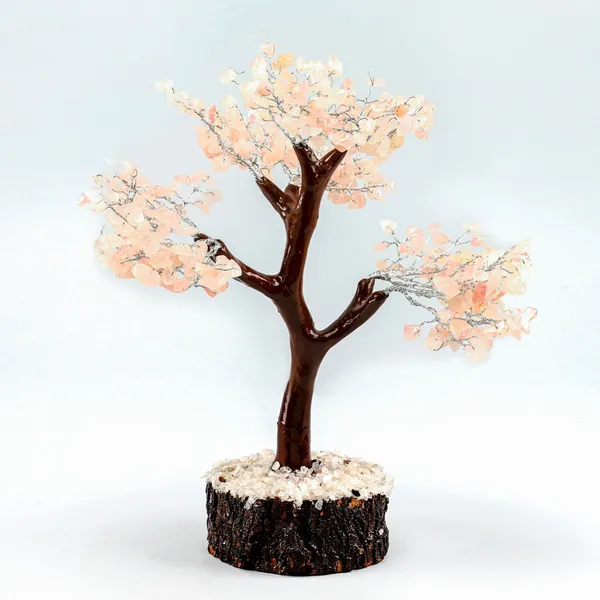 Multiagate_Rose_Quartz_Crystal_Tree_Decorative_Showpiece__-__28_cm_(Crystal,_Pink)