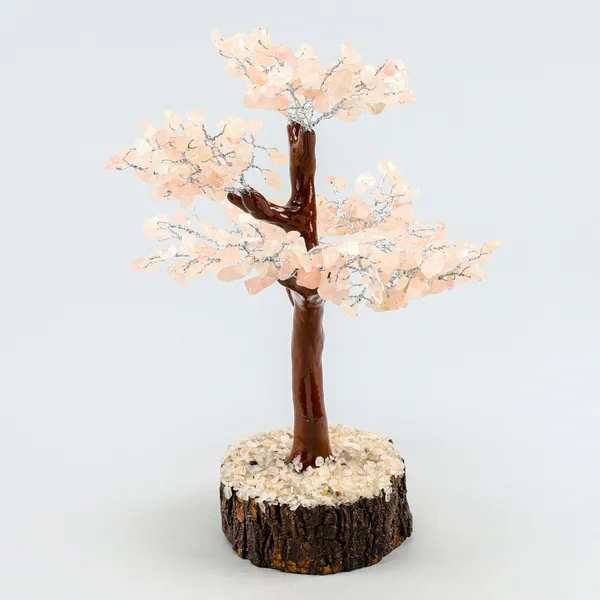 Multiagate_Rose_Quartz_Crystal_Tree_Decorative_Showpiece__-__28_cm_(Crystal,_Pink)