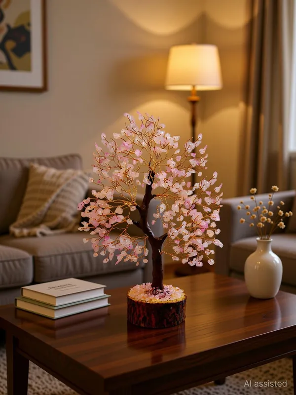 Multiagate_Rose_Quartz_200_Crystal_Tree_Good_Luck_Showpiece_for_Home_Decor_Tree_Gift_Item_Decorative_Showpiece__-__20_cm_(Crystal,_Brown,_Pink)