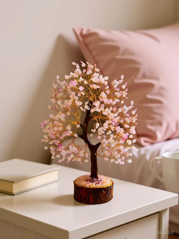 Multiagate_Rose_Quartz_200_Crystal_Tree_Good_Luck_Showpiece_for_Home_Decor_Tree_Gift_Item_Decorative_Showpiece__-__20_cm_(Crystal,_Brown,_Pink)