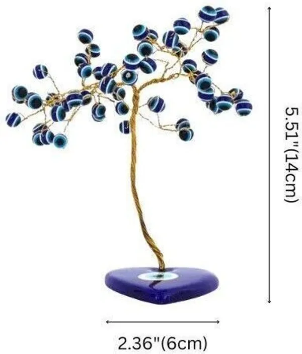 Multiagate_Evil_Eye_Wishing_Tree_|_Handcrafted_Protective_Décor_for_Home,_Office_&_Gifting_Decorative_Showpiece__-__15.5_cm_(Stone,_Blue)