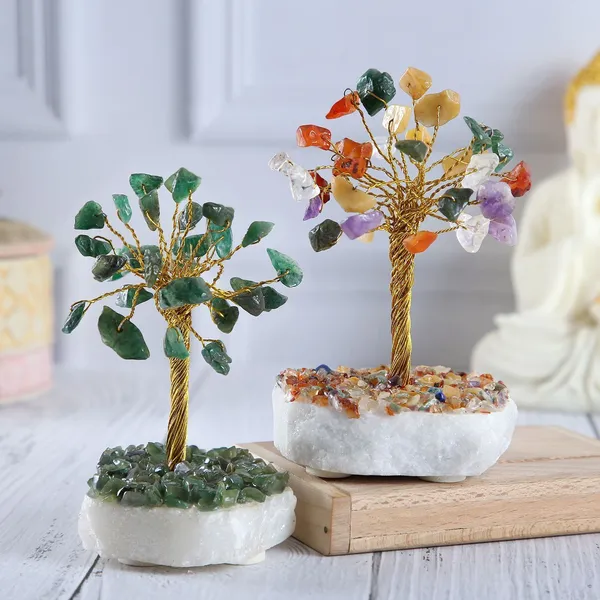 Multiagate_Peridot_&_7_Chakra_Crystal_Tree_Decorative_Showpiece__-__10_cm_(Crystal,_Multicolor)