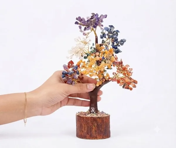 Multiagate_7_Chakra_Tree_100_Beads_Natural_Crystal_Stone_Healing_for_Positive_Energy_Decorative_Showpiece__-__21_cm_(Crystal,_Stone,_Wood,_Multicolor)