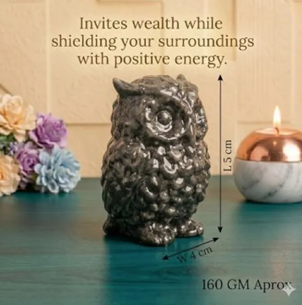 Multiagate_Pyrite_Owl_Statue_Success_Vastu_Showpiece_for_Home_Decor_Money_Attraction_Owl_Decorative_Showpiece__-__7_cm_(Crystal,_Black)