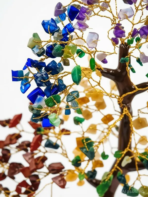 Multiagate_7_Chakra_Crystal_Tree_300_Beads_for_Energy_Healing_Meditation_Home_Office_Decor_Decorative_Showpiece__-__12_cm_(Crystal,_Brown)