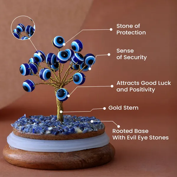 Multiagate_Evil_Eye_Protection_Crystal_Dome_Wish_Tree_Decorative_Showpiece__-__12_cm_(Glass,_Stone,_Wood,_Crystal,_Orange,_Multicolor)