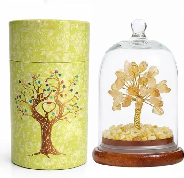 Multiagate_A_Citrine_Crystal_Dome_Tree_for_your_home_,office_and_car_Decorative_Showpiece__-__20_cm_(Glass,_Stone,_Wood,_Crystal,_Yellow)