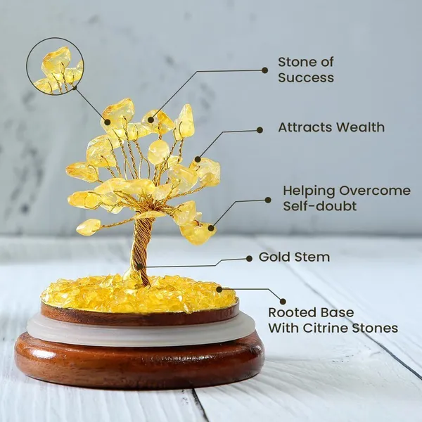 Multiagate_Citrine_Gemstone_Crystal_Dome_Wish_Tree_Decorative_Showpiece__-__12_cm_(Glass,_Stone,_Wood,_Crystal,_Yellow,_Multicolor)