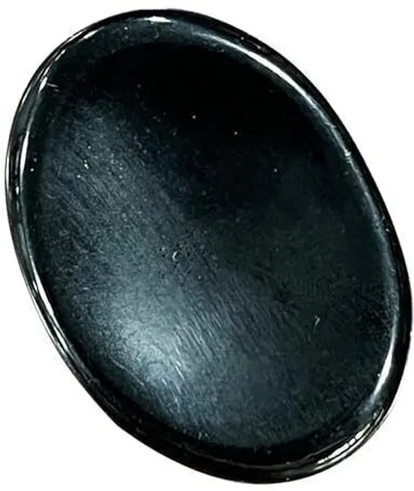 Agatesaura_Black_Tourmaline_Thumb_Worry_Stone_for_reiki_healing_crystals_Vastu_Meditation_Polished_Oval_Crystal_Stone_(White_1_Pieces)