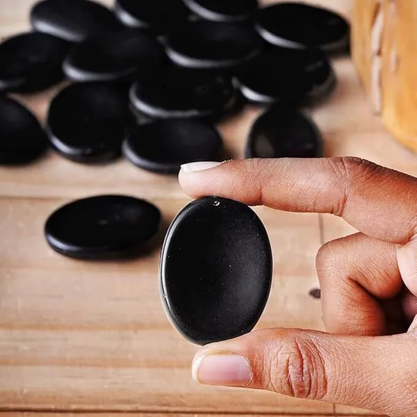 Agatesaura_Black_Tourmaline_Thumb_Worry_Stone_for_reiki_healing_crystals_Vastu_Meditation_Polished_Oval_Crystal_Stone_(White_1_Pieces)
