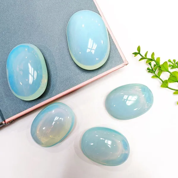 Agatesaura_Crystal_Opalite_Oval_Palm_Gemstone_Opalite_Crystal_Palm_Stone_for_Meditation_Polished_Oval_Crystal,_Sandstone_Stone_(Blue_1_Pieces)