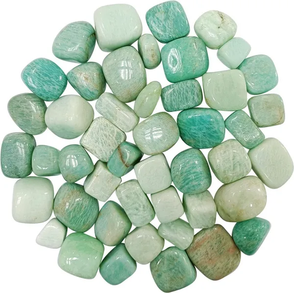 Agatesaura_Amazonite_Tumbled_Stone_100_Gram_Regular_Asymmetrical_Crystal_Pebbles_(Green_100_g)