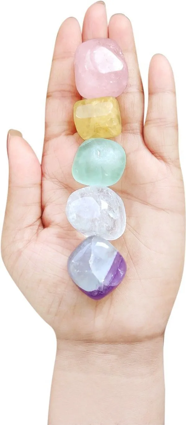 Agatesaura_LNWEAL9_Regular_Asymmetrical_Crystal_Pebbles_(Multicolor_5_Pieces)