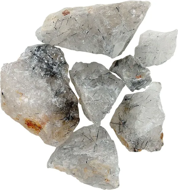 Agatesaura_Natural_Black_Rutile_Crystals_Raw_Rough_Stones_for_Reiki_Stones_Healing_Regular_Asymmetrical_Crystal_Stone_(Black_500_g)