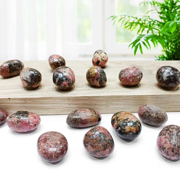 Agatesaura_Rhodonite_Tumble_Stones_50_Gram_Regular_Asymmetrical_Crystal_Stone_(Multicolor_50_g)