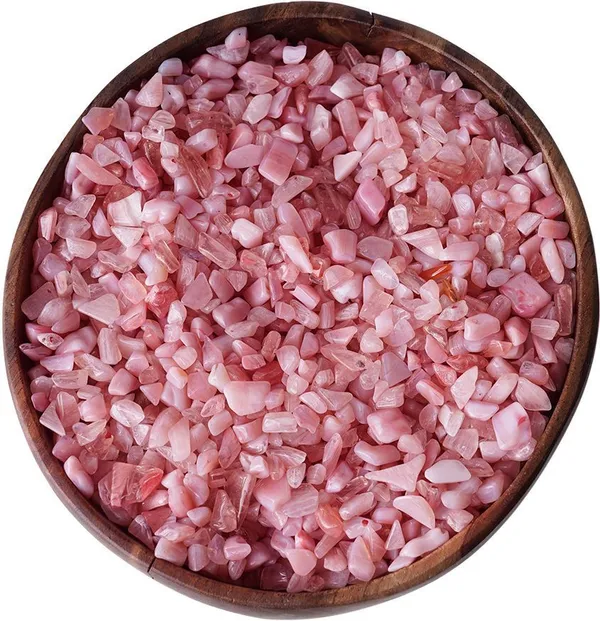 Agatesaura_Pink_Opal_Crystal_Chips_Dust_Raw_Rough_Stone_Chips_for_Vastu,Reiki_Healing_Polished_Asymmetrical_Crystal_Stone_(Pink_250_g)