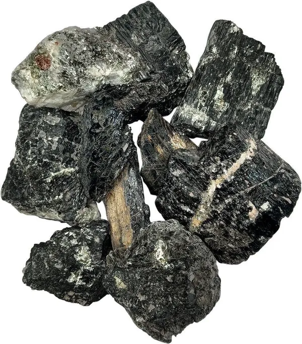 Agatesaura_Natural_Black_Tourmaline_Crystals_Raw_Rough_Stones_for_Reiki_Stones_Healing_Regular_Asymmetrical_Crystal_Stone_(Black_500_g)