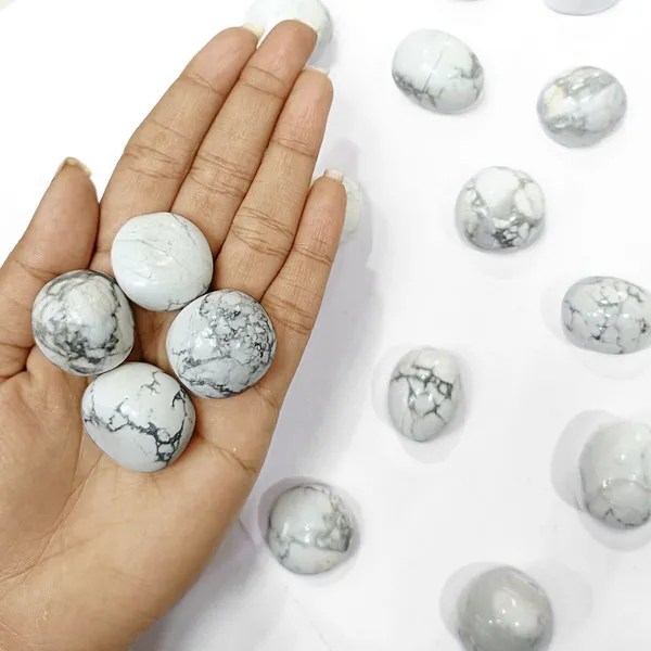 Agatesaura_Howlite_Tumbled_Stone_450_Gram_Regular_Asymmetrical_Crystal_Stone_(White_450_g)