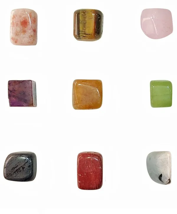 Agatesaura_LN9PL01_Polished_Asymmetrical_Quartz_Pebbles_(Multicolor_9_Pieces)