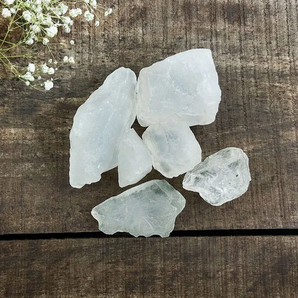 Multiagate_Natural_Clear_Quartz_Rough_Raw_Stone_200_Grams_Regular_Asymmetrical_Crystal_Stone_(Clear_200_g)
