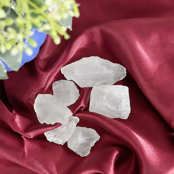 Multiagate_Natural_Clear_Quartz_Rough_Raw_Stone_200_Grams_Regular_Asymmetrical_Crystal_Stone_(Clear_200_g)