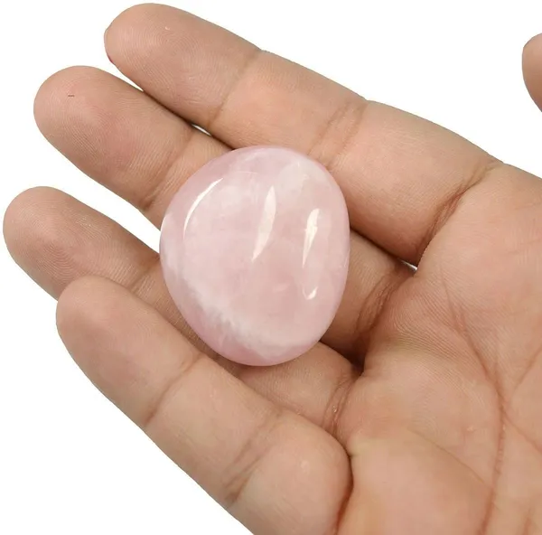 Multiagate_117-Rose_Quartz_Brazilian-Single-Tumble-Stone-1pc_Regular_Asymmetrical_Crystal,_Quartz,_Rock_Stone_(Pink_1_Pieces)