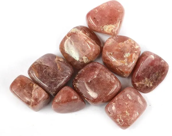 Multiagate_Natural_Cherry_Quartz_Tumble_Stone._Charged_Polished_Asymmetrical_Crystal_Stone_(Brown_100_g)