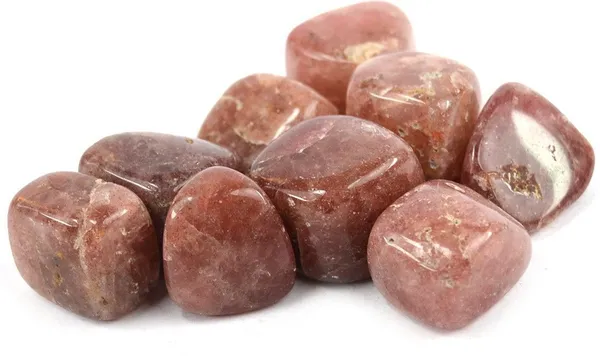Multiagate_Natural_Cherry_Quartz_Tumble_Stone._Charged_Polished_Asymmetrical_Crystal_Stone_(Brown_100_g)