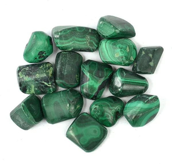 Multiagate_100%_Natural_Crystal_New-82-Malachite-Tumble-stone-200gm_Regular_Asymmetrical_Crystal_Stone_(Green_200_g)