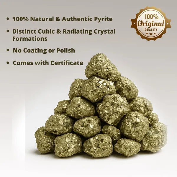 Multiagate_Natural_Pyrite_Rough_Stone_425_gms_Regular_Asymmetrical_Crystal_Stone_(Gold_425_g)