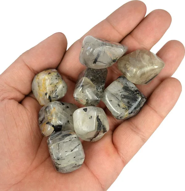Multiagate_100%_Natural_Crystal_New-15-Black_Rutile_Quartz-Tumble-stone-200gm_1_Regular_Asymmetrical_Crystal_Stone_(Multicolor_200_g)