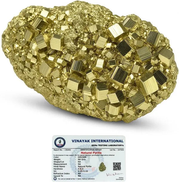 Multiagate_Natural_Pyrite_Rough_Stone_50_gms_Regular_Asymmetrical_Crystal,_Rock_Stone_(Gold_50_g)
