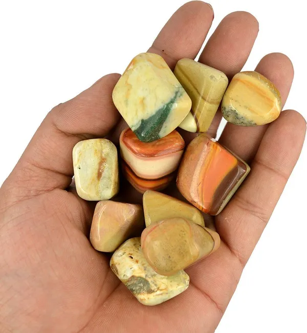Multiagate_100%_Natural_Crystal_New-148-Fancy_Jasper-Tumble-stone-100gm_Regular_Asymmetrical_Crystal_Stone_(Multicolor_100_g)